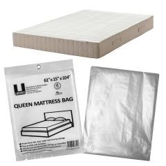 Boxes.com Queen Mattress Plastic Bag 2 MIL 61" x 15" x 90"